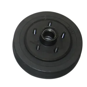 D545-Flat: 10" Drum, 5 Bolt, 4.5/4.75/5.0/5.5"BC, Race L44610/L68111, 3500 lb