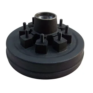 D865SW: 12" Drum, 8 Bolt, 6.5"BC, Race 14276/25520, 7000 lb